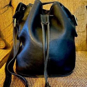 Coach Bags Vintage Coach Drawstring Bucket Bag Black BEAUTIFUL and SOFT LEATHER!
